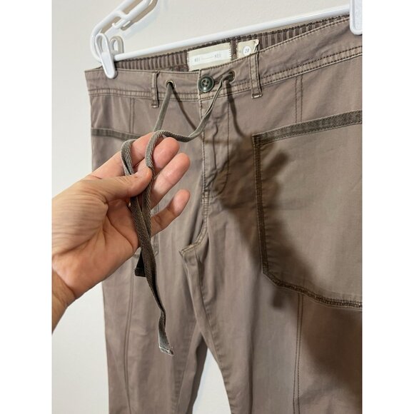 Anthropologie Hei Hei Women’s Pants Size 28 Brown Zipper Stretch Pockets - Picture 10 of 15